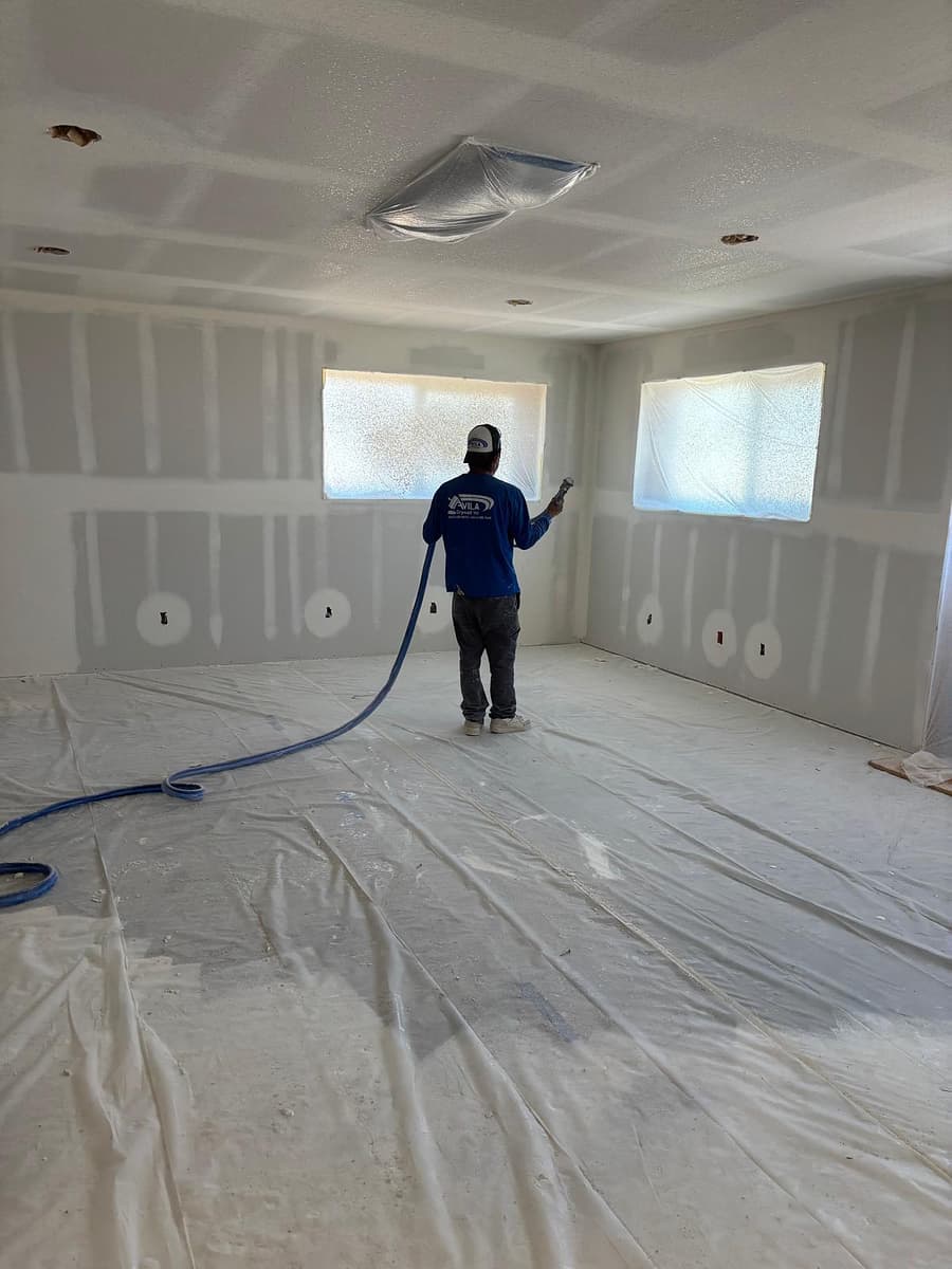 Drywall Texture — Matched & blended wall textures